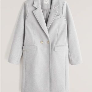 A&F tailored wool blend coat